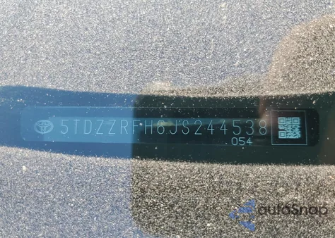 2018 Toyota Highlander Le из США, поврежденный, VIN 5TDZZRFH6JS244538